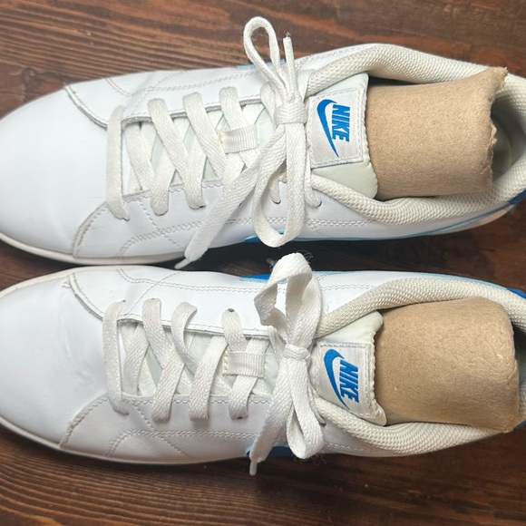 Nike Blazer Low Leather "White Blue" Men’s Size 8 Sneakers Good‎ Condition. - Picture 3 of 9